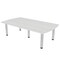 Skutchi Designs 45.25 in W, 84 in L, 29 in H, Engineered Wood Top, White HAR-AREC-46X84-PT-WC - alternate 1